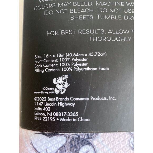 2 Pack Disney Minnie Mouse Dish Drying Mat 16" x 18" Kitchen Sketch Classic Pink - Picture 7 of 10